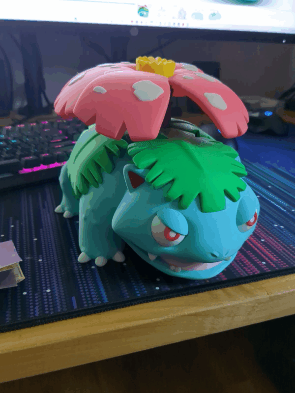 Venusaur Multicolor – 3D Printed Pokémon Figurine - Image 3