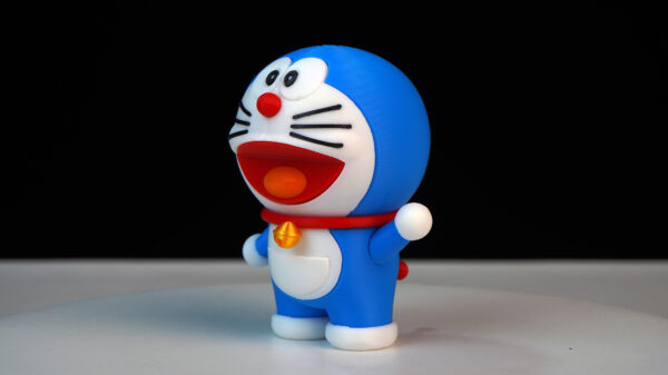 Doraemon 3D Print – Colorful SnapFit Figurine (No AMS Needed) - Image 4