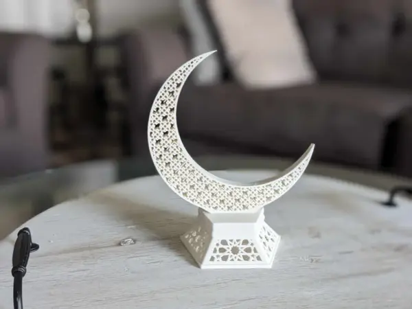 Ramadan Crescent Hilal – 3D Printed Decorative Lamp