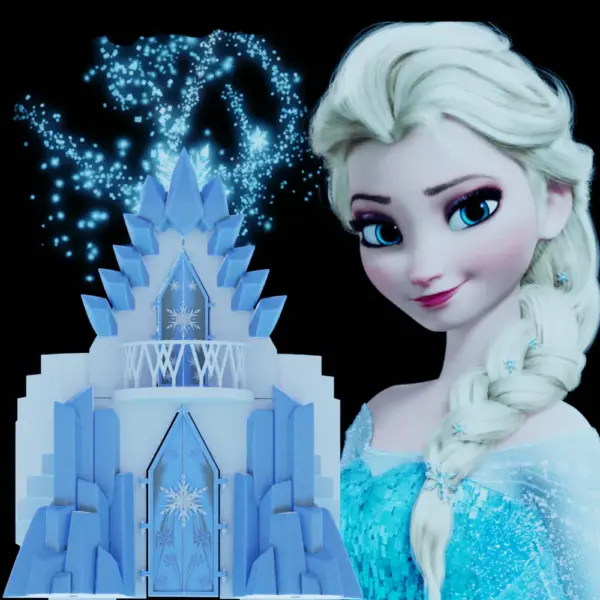 Elsa’s Ice Palace – Frozen Spectacle in 3D Print (Disney Fan Art) - Image 2