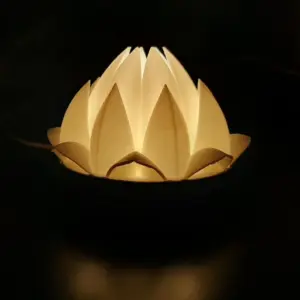 Lotus Flower LED Fixture – 3D Printed Lamp