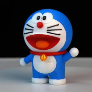 Doraemon 3D Print – Colorful SnapFit Figurine (No AMS Needed)