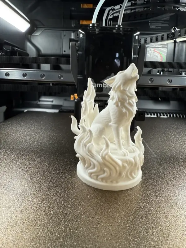 Heart of the Wolf – Guardian of the Wild Bond – 3D Printed Wolf Figurine - Image 3