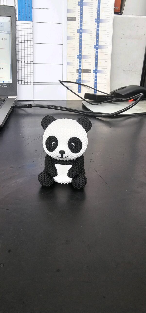 Knitted Panda – 3D Printed Knitted-Style Miniature - Image 2