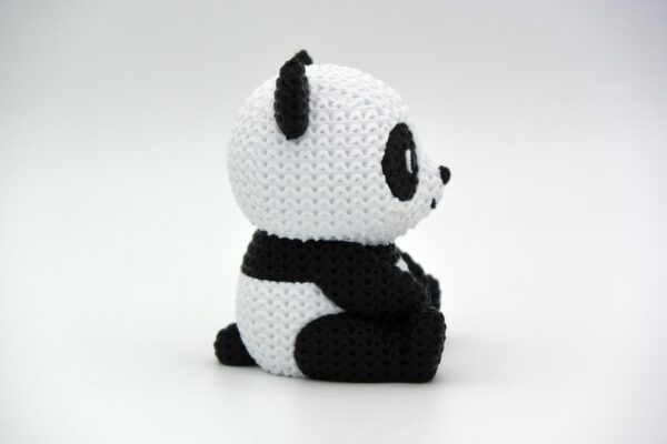 Knitted Panda – 3D Printed Knitted-Style Miniature - Image 3
