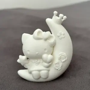Hello Kitty Flower Moon – 3D Printed Miniature Display