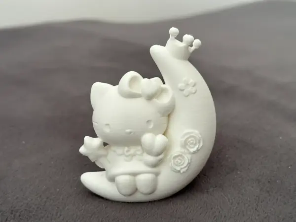 Hello Kitty Flower Moon – 3D Printed Miniature Display