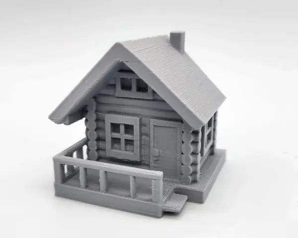 Log Cabin Miniature – 3D Printable Log House with Porch - Image 4