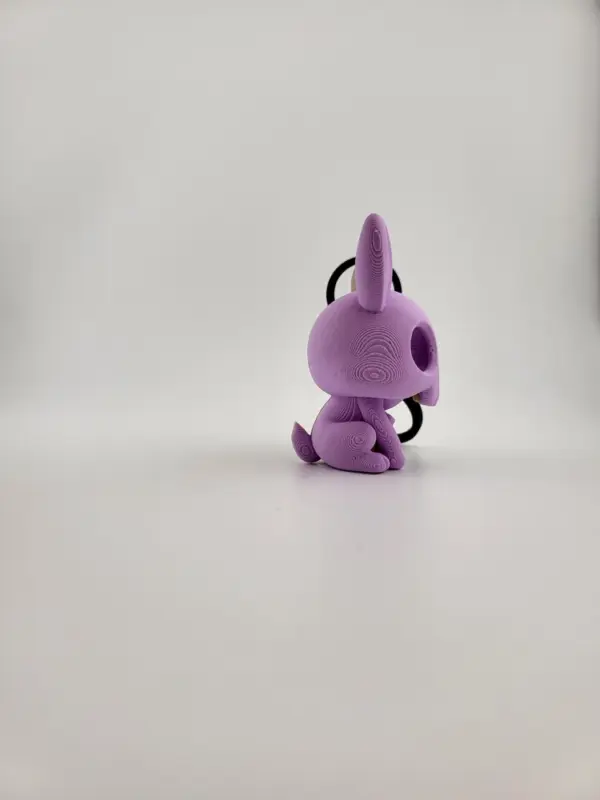 Kawaii Skeleton Bunny Keychain – Cute Creepy Charm - Image 4