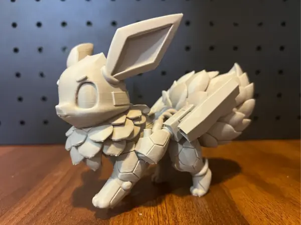 Mecha Pokémon Series: Eevee Statue – 3D Printed Full-Body Collectible