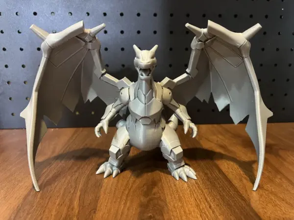 Mecha Pokémon Series: Mighty Charizard Statue – 3D Printed Collectible